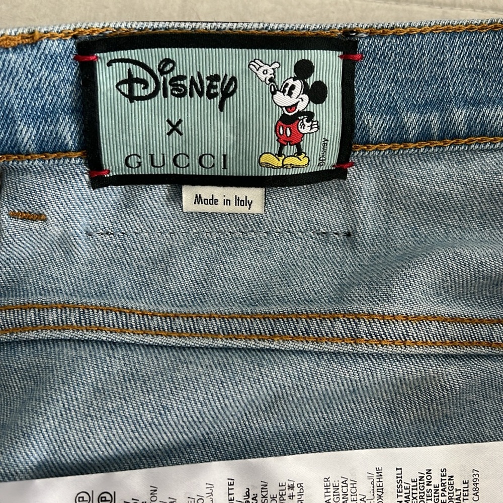 Gucci x Disney Light Blue Denim Jeans - Picture 4 of 5